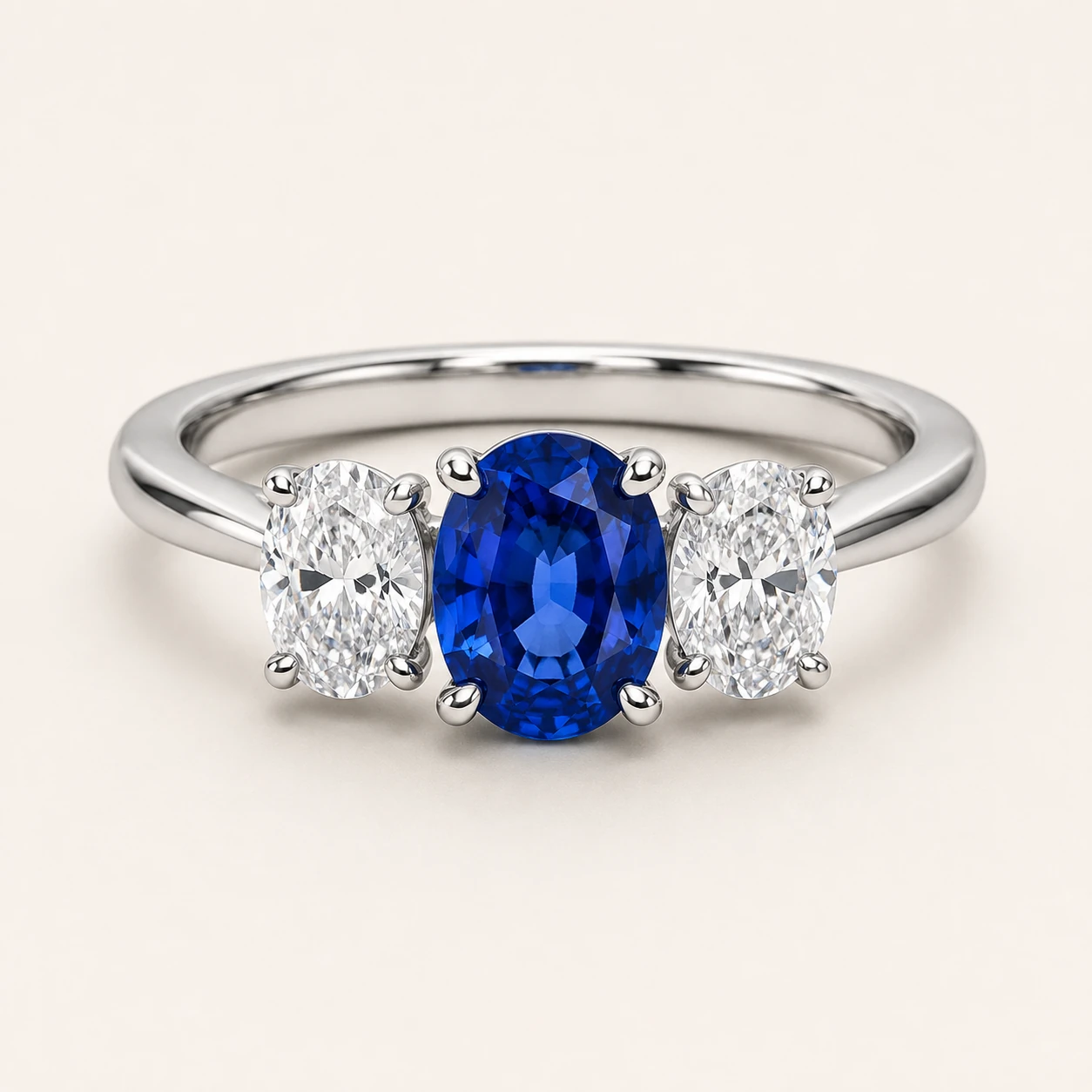 Three-stone ring design